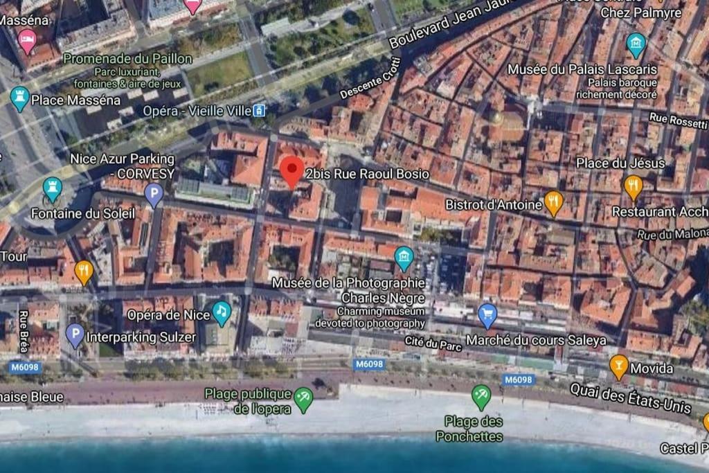 #9 Opera'S Duplex Panoramic Sea View Terrace & Ac 1Min To Beach نيس المظهر الخارجي الصورة