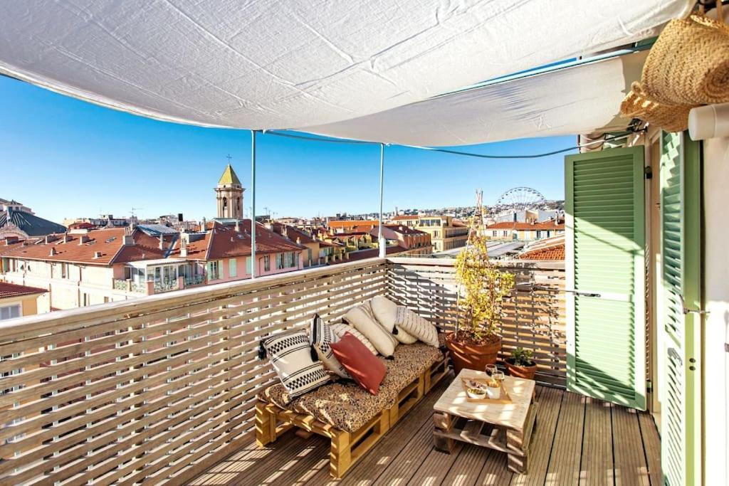 #9 Opera'S Duplex Panoramic Sea View Terrace & Ac 1Min To Beach نيس المظهر الخارجي الصورة