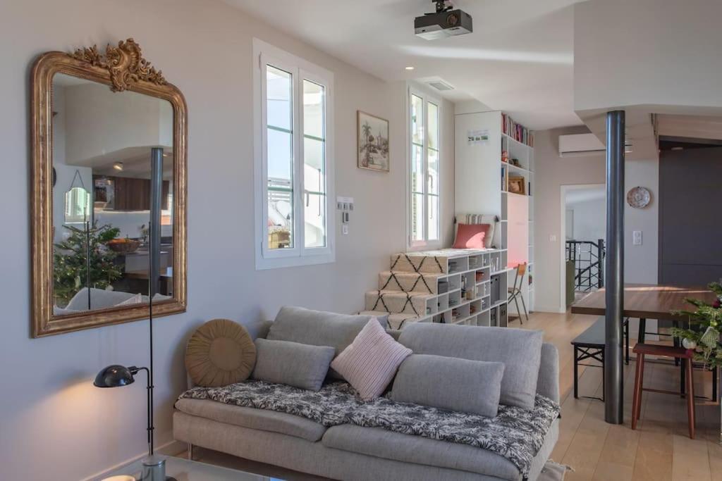 #9 Opera'S Duplex Panoramic Sea View Terrace & Ac 1Min To Beach نيس المظهر الخارجي الصورة