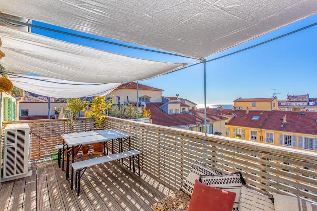 #9 Opera'S Duplex Panoramic Sea View Terrace & Ac 1Min To Beach نيس المظهر الخارجي الصورة