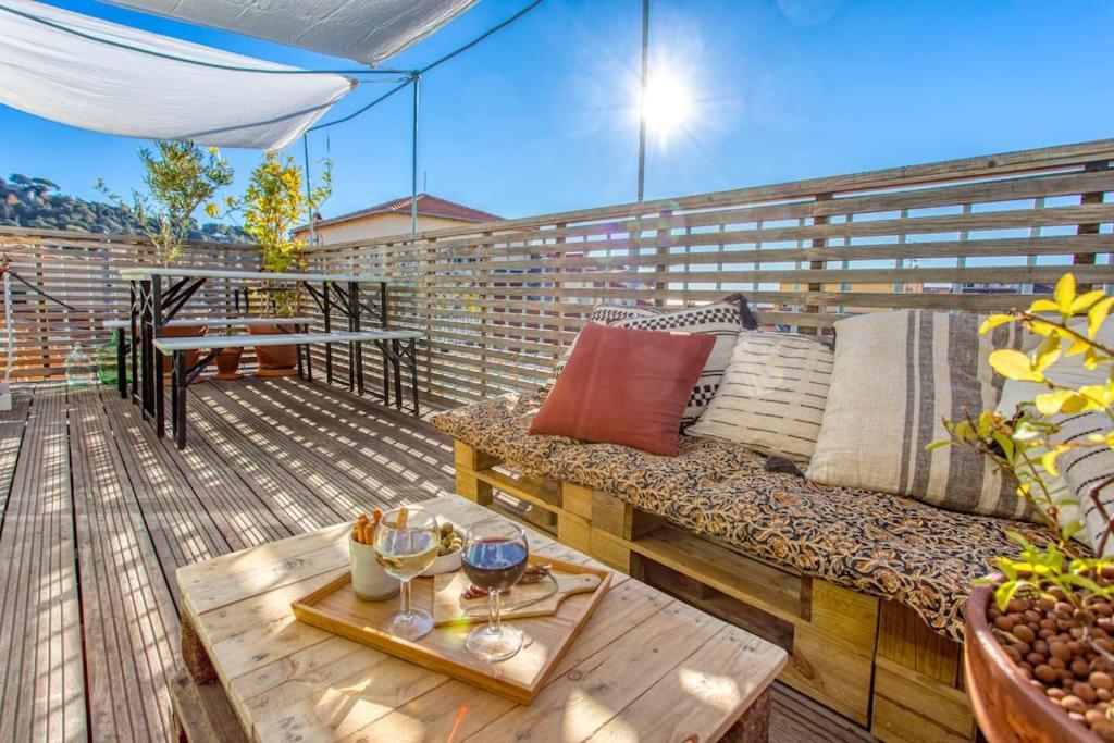 #9 Opera'S Duplex Panoramic Sea View Terrace & Ac 1Min To Beach نيس المظهر الخارجي الصورة